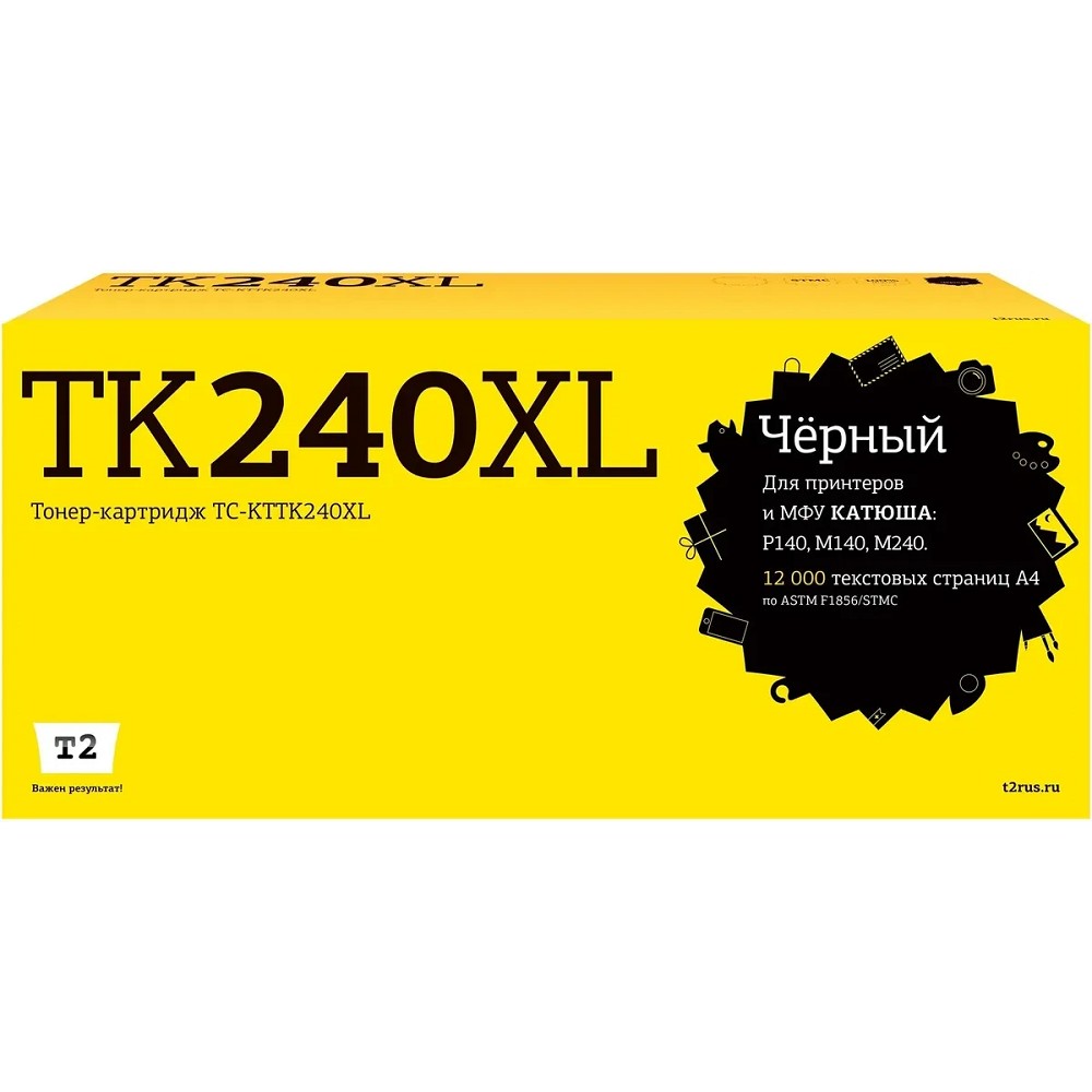 Повреждение упаковки T2 TC-KTTK240XL Картридж T2 для Катюша P140/M140/M240 (12000стр.) с чипом TK240XL