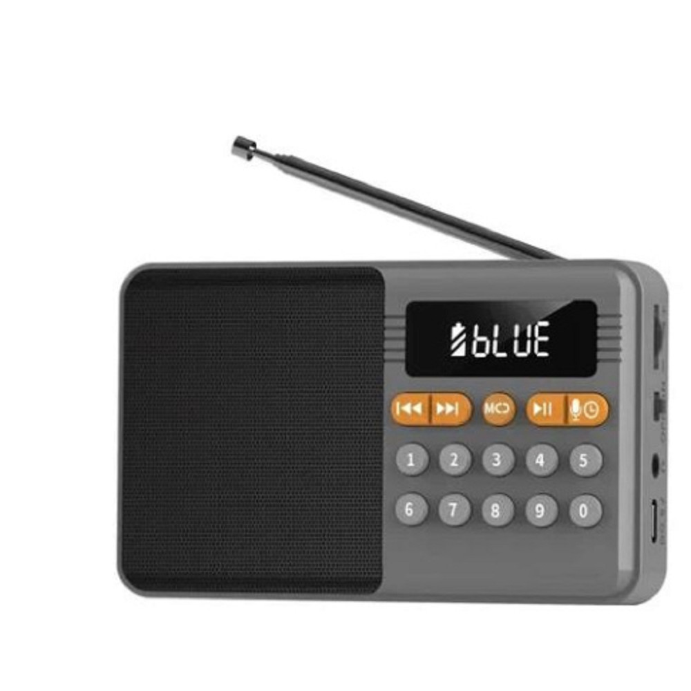 Perfeo радиоприемник цифровой ТУРИСТ FM 87.5-108МГц/ MP3/ питание USB или 18650/ серый