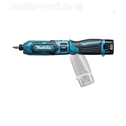 Makita DF012DSE Отвертка ак,{7.2В,2х1.5Ач Li-ion,6-ти гран 1\4",0-200\650об\м,3.6\5.6Нм,0.55кг,чем,подсветка}