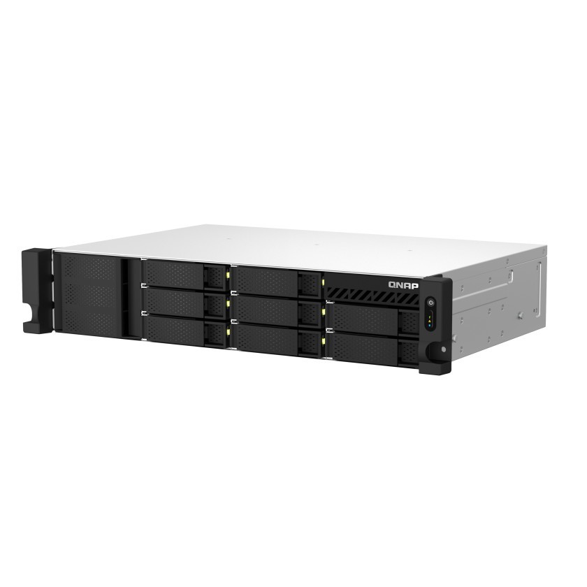 Сетевое хранилище без дисков/ SMB QNAP TS-864eU-RP-8G NAS, 8-tray 3,5"/2,5" w/o HDD, 4-core Intel Celeron N5095 2.0-2.9 GHz, 8GB DDR4 max, 2x2.5GbE LAN, 2U Rackmount, 2x300W PSU.  W/o rail kit RAIL-B0