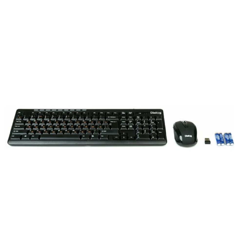 Повреждение упаковки Dialog Клавиатура + мышка KMROP-4020U Pointer RF 2.4G - USB {Беспроводной набор , радиоклавиатура + опт. радиомышь 6D}