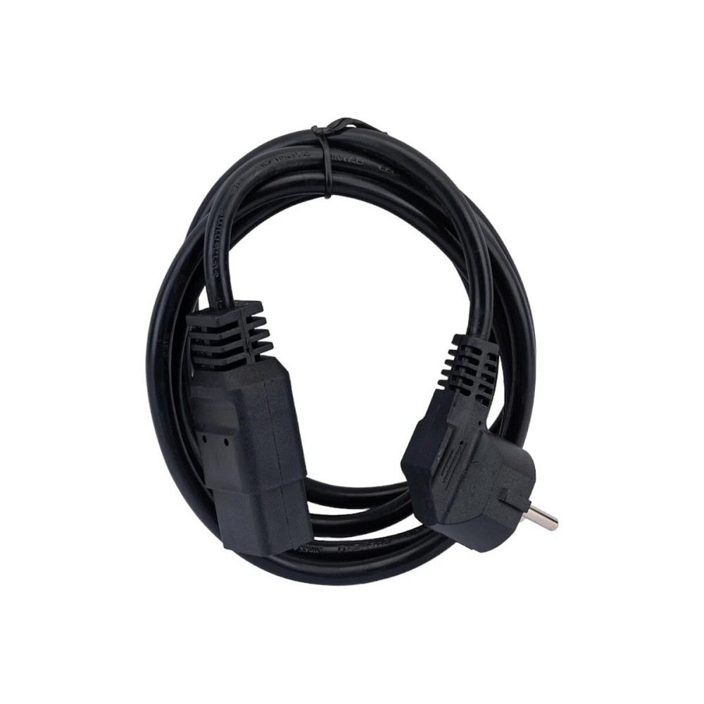 Filum Кабель питания CEE 7/7- С19, 3х1.5мм, 220В, 16A, чёрный, 1.8м [FL-PC16-EU-C19-1.8M] (873354)