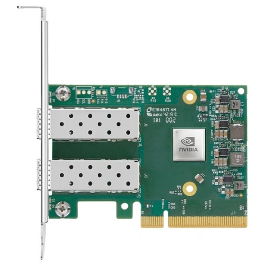 Mellanox MCX631102AN-ADAT ConnectX-6 Lx EN adapter card, 25GbE, Dual-port SFP28, PCIe 4.0 x8, No Crypto, Tall Bracket