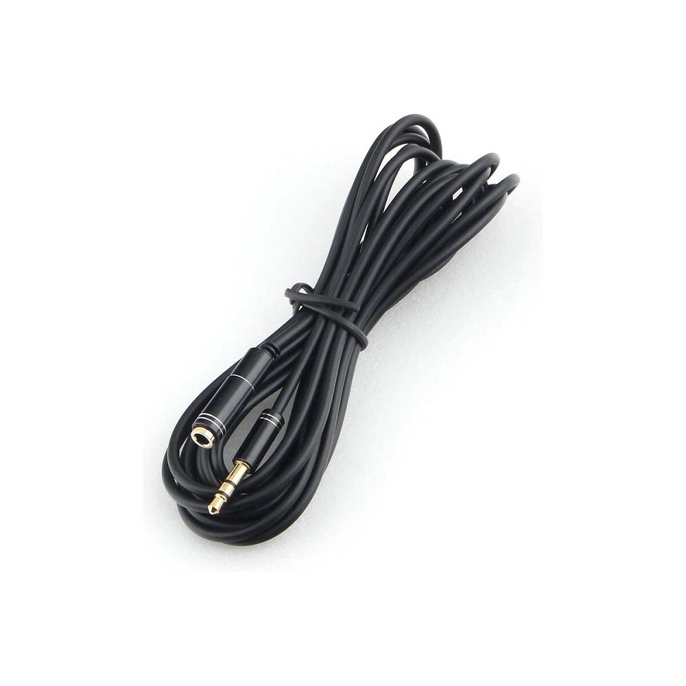 Кабель аудио удлинительный Cablexpert CCAB-02-35MF-3MB. 3.5 джек (M)/3.5 джек (F), черный, 3м, блистер