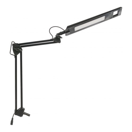 Camelion KD-821  C02 черный LED (Св-к наст.,8 Вт, 230В, 2 ур.ярк,350лм, струбцина)