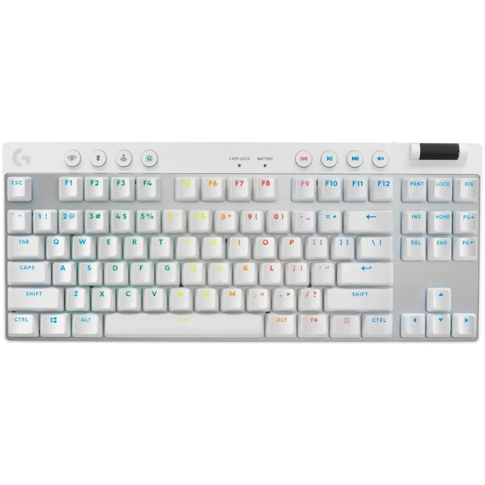 Клавиатура/ Logitech Gaming Keyboard G PRO X TKL LIGHTSPEED Mechanical  - WHITE - TACTILE