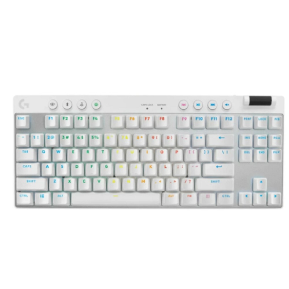 Клавиатура/ Logitech Gaming Keyboard G PRO X TKL LIGHTSPEED Mechanical  - WHITE - TACTILE