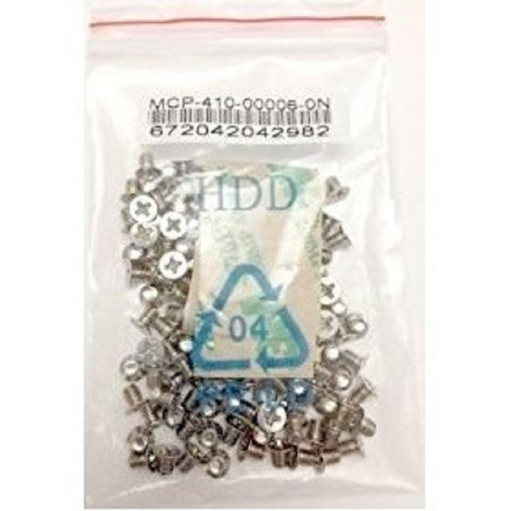 Supermicro MCP-410-00006-0N SCREW BAG (100 PCS) &amp; LABEL FOR 24X HOT SWAP 2.5" HDD TRAY