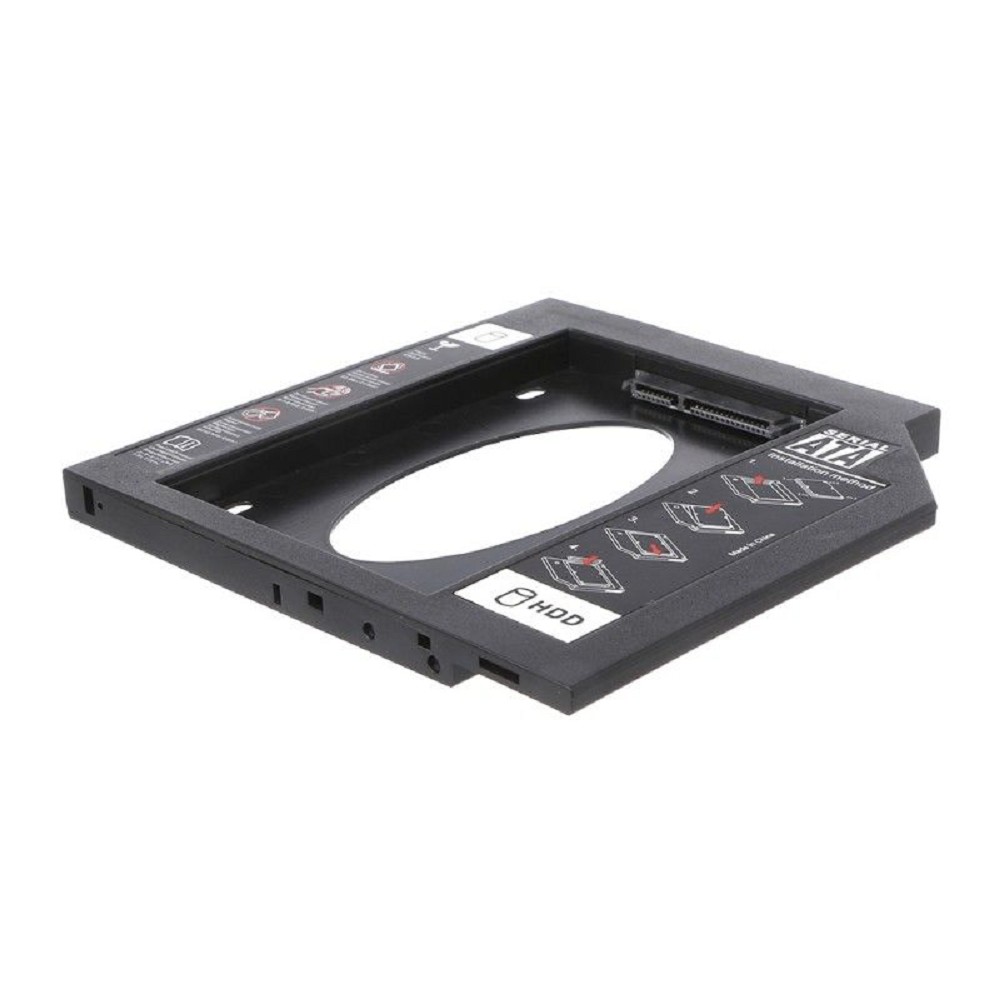 ORIENT UHD-2SC9PL, Шасси для 2.5" SATA HDD для установки в SATA отсек оптического привода ноутбука 9.5 мм, пластик (30842)
