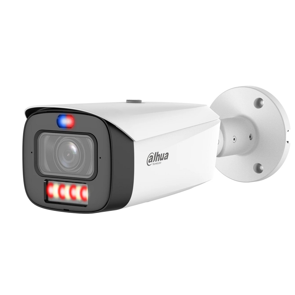 DAHUA DH-IPC-HFW3449T1P-ZAS-PV-PRO Уличная цилиндрическая IP-видеокамера WizColor 4Мп; 1/1.8” CMOS; моторизованный объектив 2.7~12мм (4x); WDR(120дБ); видеоаналитика  LED 60м, ИК 60м; IP67; металл+пла