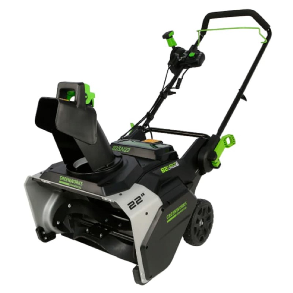 Greenworks Снегоуборщик аккумуляторный 82SN22, 82V, 56 см, б/щ (c 1хАКБ 5АЧ и ЗУ) [2603307UB]