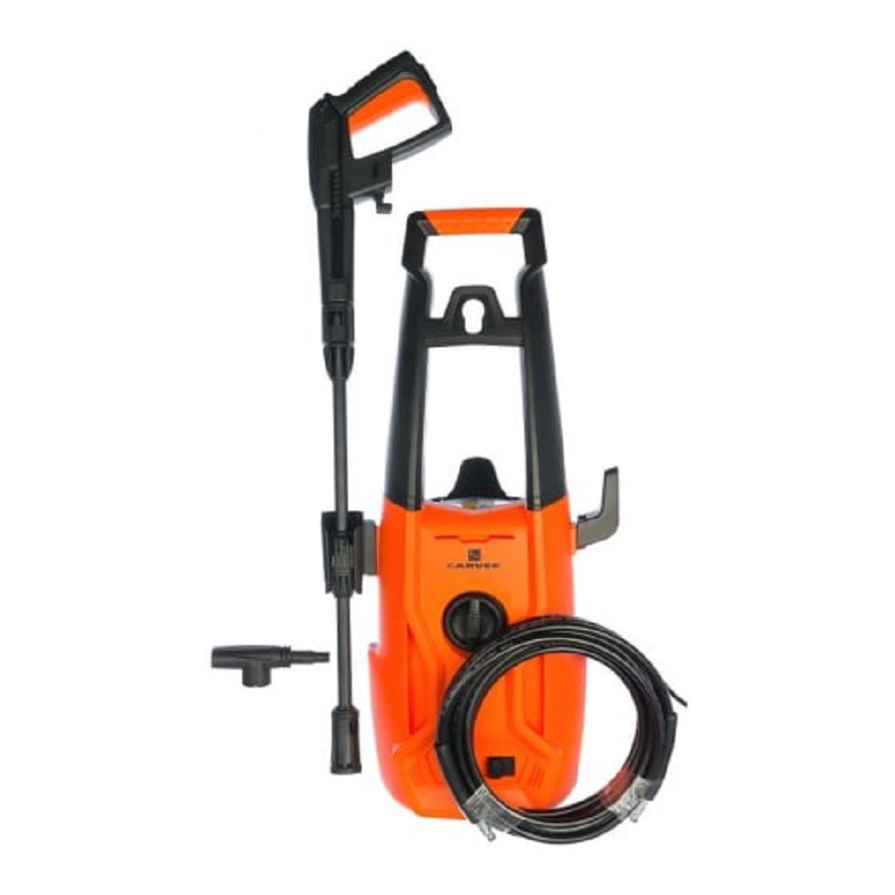 CARVER CW-1400С Мойка высокого давления [01.023.00002] { 1400 Вт, 80-110 бар, 5,5-6,5 л/мин, колеса)(60шт/пал }