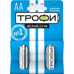 Трофи LR6-2Bl Energy Power Alkaline (40/320/15360) (2 шт. в уп-ке)