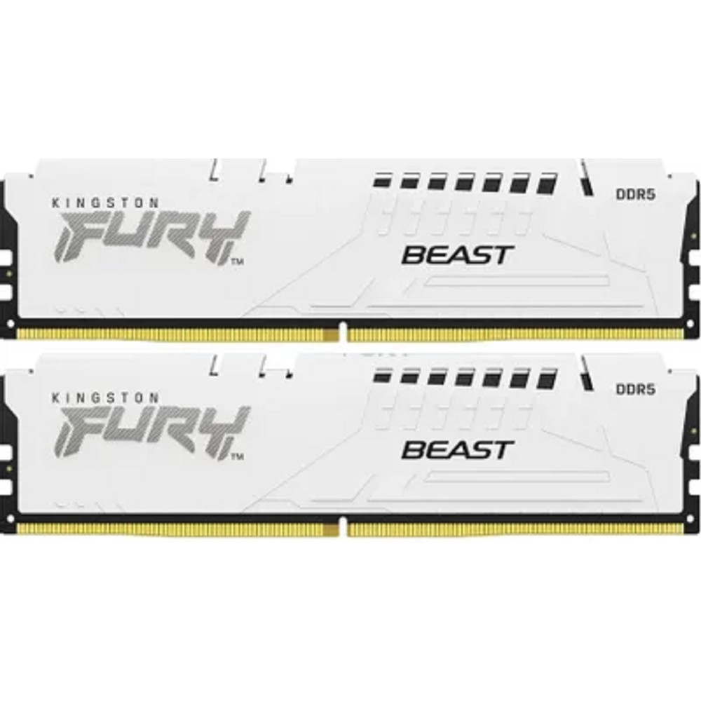 Kingston DDR5 DIMM 32GB 5200MT/s CL40 (Kit of 2) FURY Beast White XMP KF552C40BWK2-32