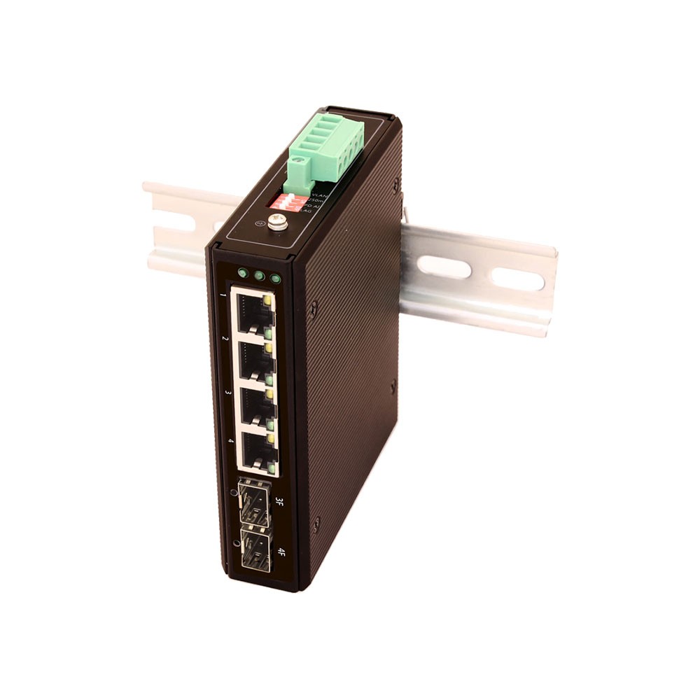 SW-80402-I Промышленный PoE коммутатор Gigabit Ethernet на 4GE PoE + 2 GE SFP порта.