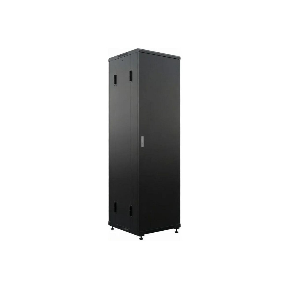 NTSS Шкаф напольный универсальный серверный NTSS R 32U 600х800мм, 4 профиля 19, двери сплошная металл и сплошная металл, боковые стенки съемные, регулируемые опоры, разобранный, черный RAL 9005 