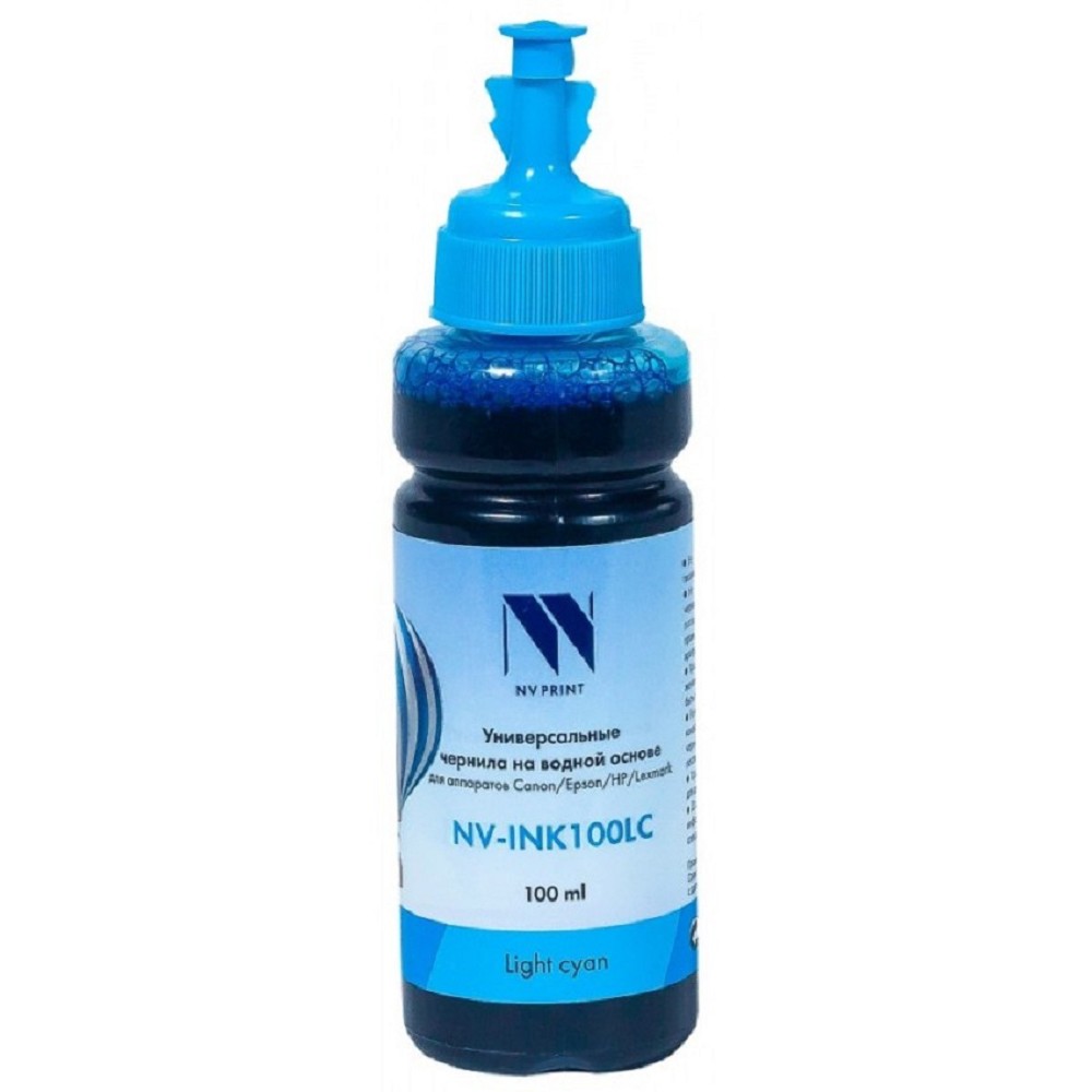 Чернила NV PRINT универсальные на водной основе для аппаратов Epson (100ml) Light Cyan