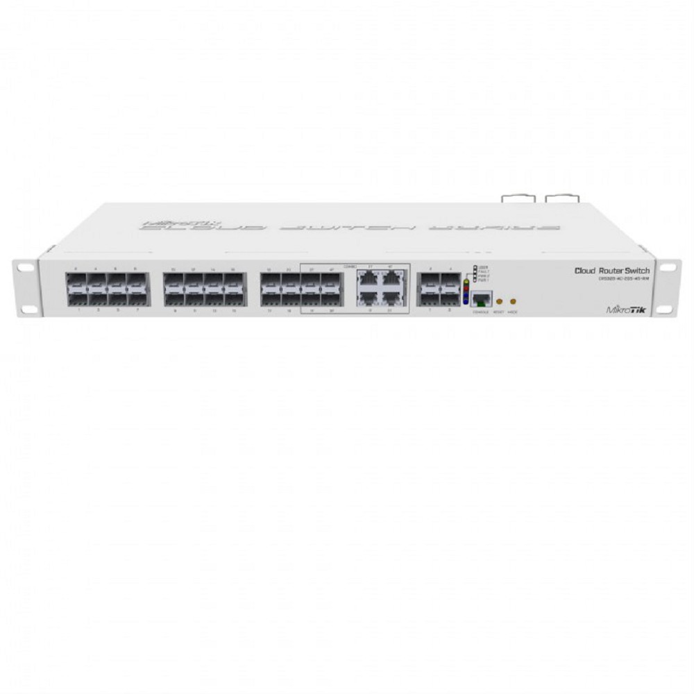 MikroTik CRS328-4C-20S-4S+RM Коммутатор управляемый, в стойку, 20х SFP, 4x SFP+ , 4х RJ45/SFP
