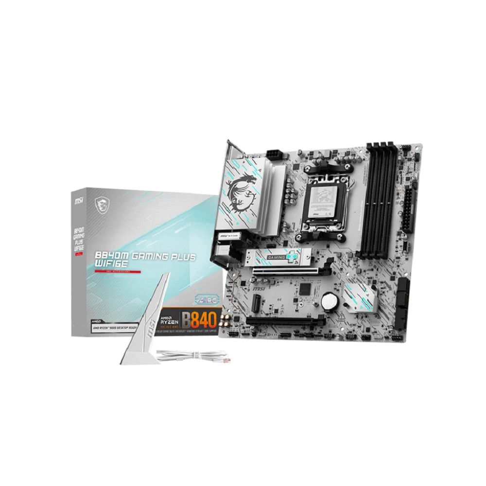 MSI B840M GAMING PLUS WIFI6E {SocketAM5 AMD B840 4xDDR5 mATX AC`97 8ch(7.1) 2.5Gg RAID+HDMI}