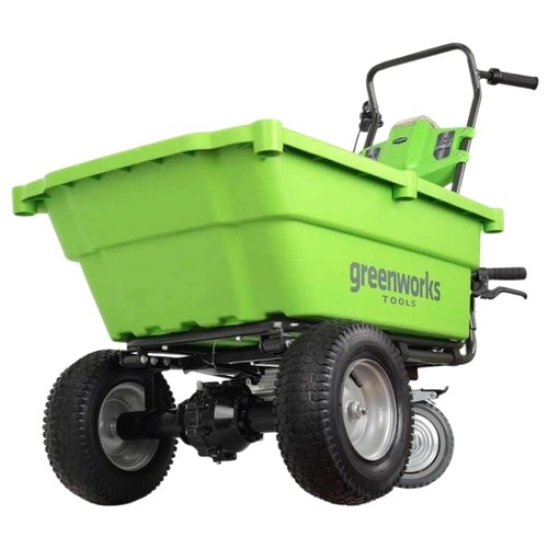 Greenworks Садовая тележка самоходная G40GCK4, {40V, 106 л, с 1хАКБ 4 А.ч и ЗУ} [7400007UB]