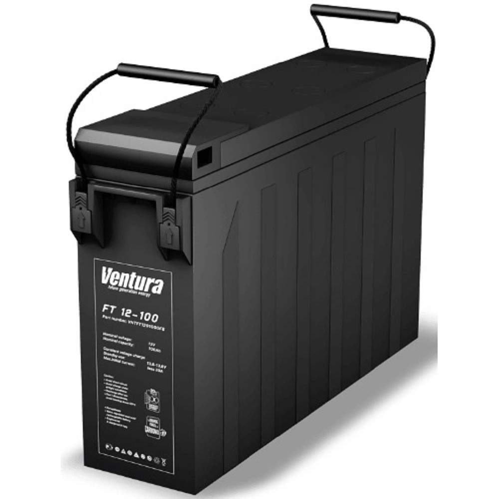 АКБ Ventura FT 12-100 12V/100Ач {F6, ДхШхВ 395х110х287мм, масса 30.50 кг, срок службы 15 лет}