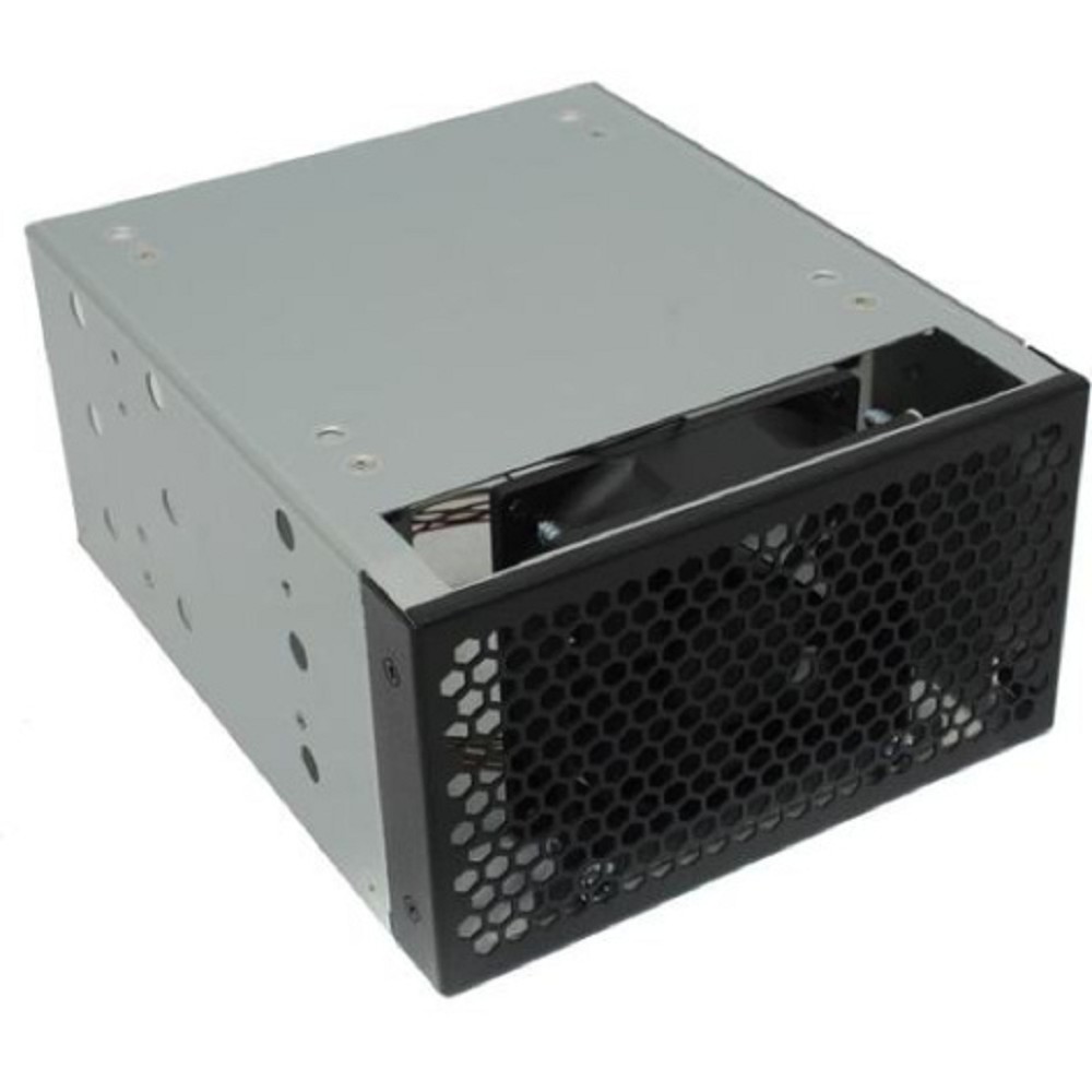 Повреждение упаковки Procase 5T3-2T3-V3-FAN Переходник 2*5.25" в 3*3.5" с антивибрационным креплением, вентилятор PWM 4pin, 3600 rpm