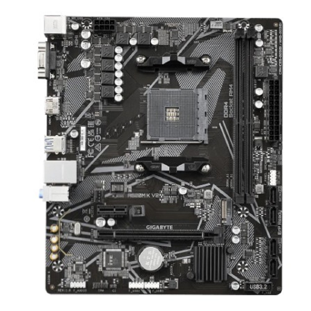 Повреждение упаковки Gigabyte A520M K V2 RTL {Soc-AM4, AMD A520, 2xDDR4, mATX AC`97 8ch(7.1) GbLAN RAID+VGA+HDMI}