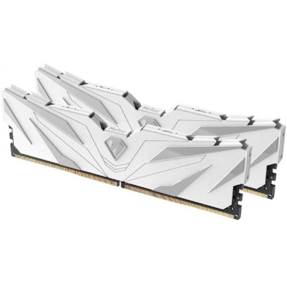 Netac DDR4 DIMM 32GB Shadow II (2x16GB) 3200MHz CL16 1.35V / NTSWD4P32DP-32W / White / with radiator
