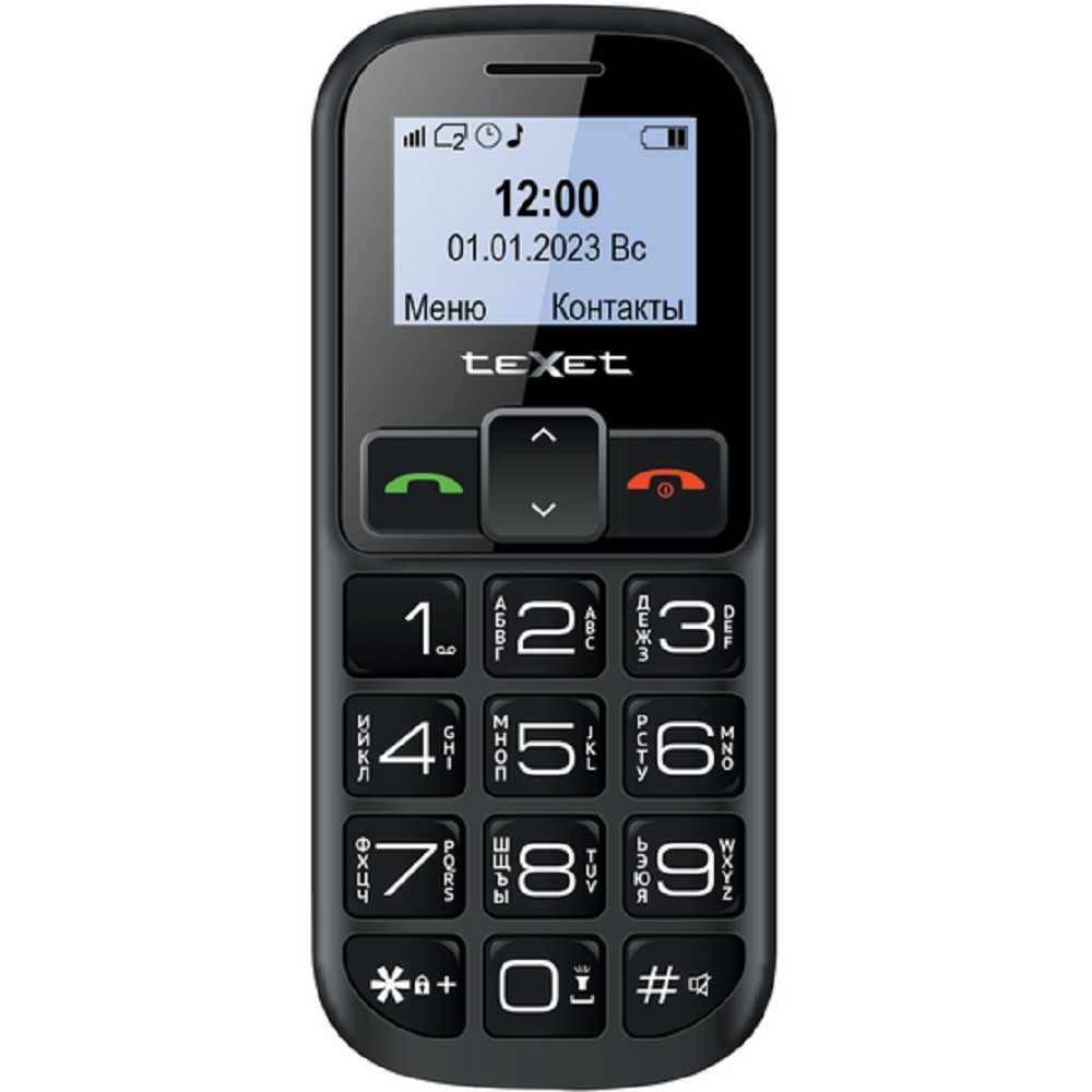 TEXET TM-B322 цвет черный-красный с ЗУ