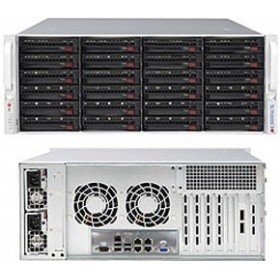 Supermicro SSG-6049P-E1CR24H Серверная платформа,  4U, 2x3647, 16xDDR4, 24x3.5" SAS expander, 1200W
