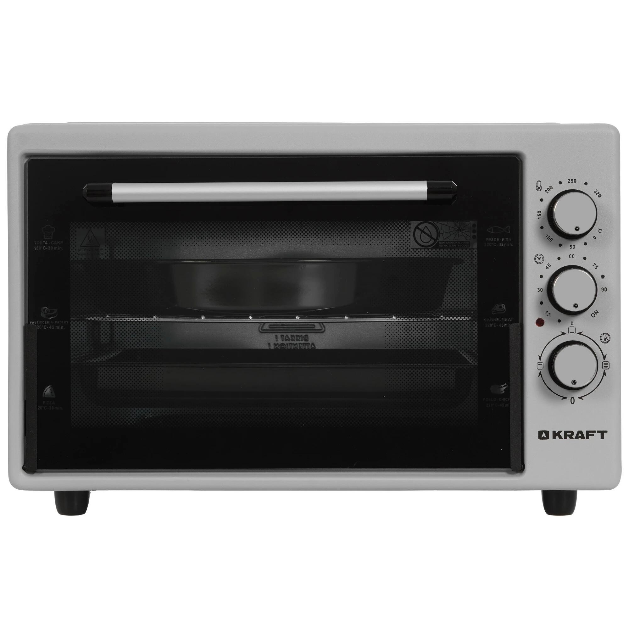 KRAFT KF-MO 3801 GR Мини-печь, 38 л, серый