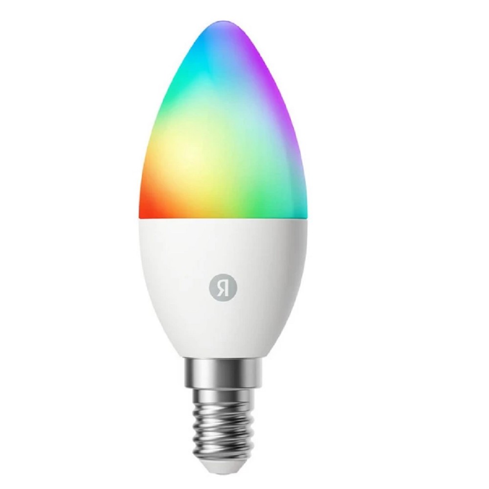 Яндекс Умная лампочка Е14, RGB, 520 Лм, Matter over Wi-Fi