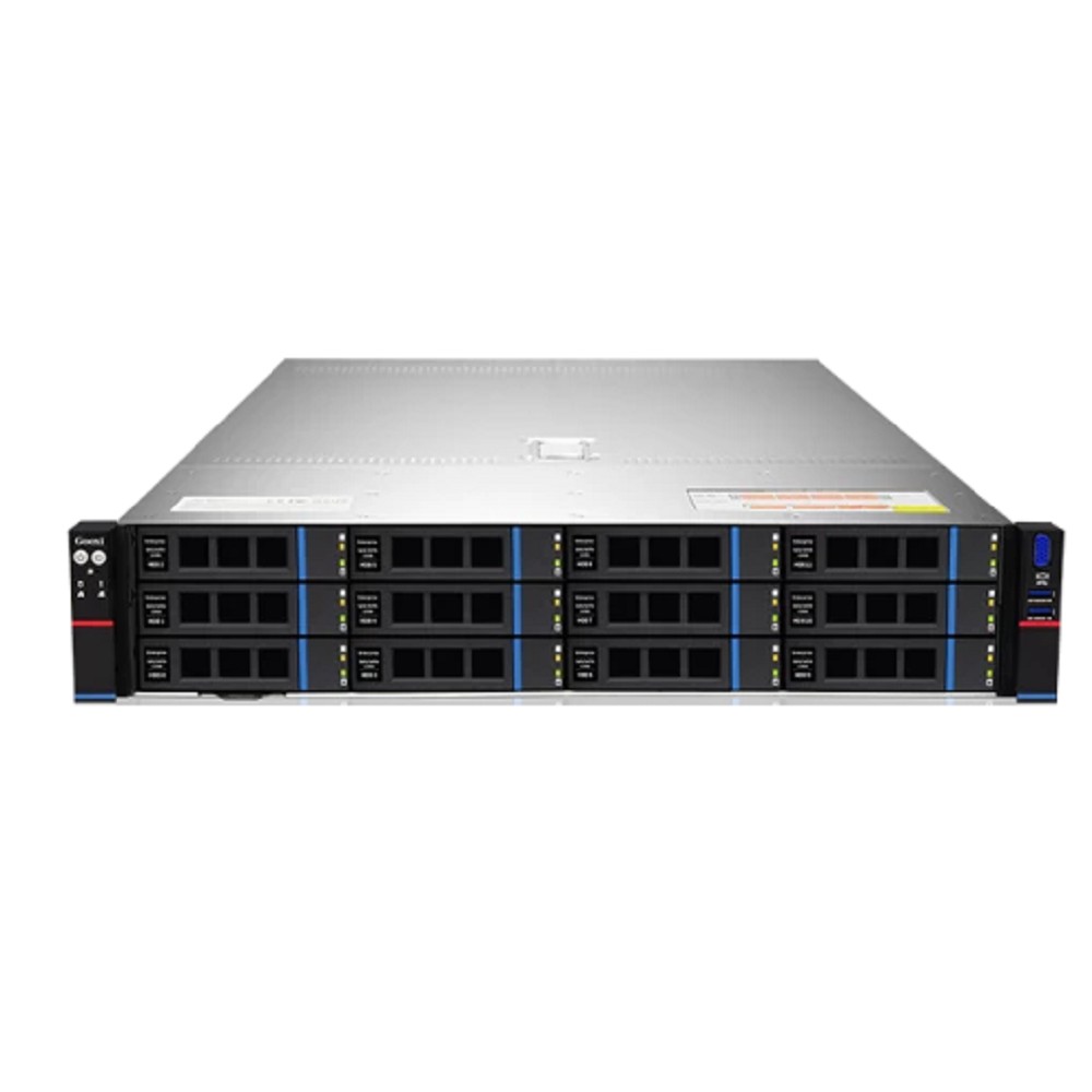 Gooxi SR201-D12RE 2U, 2x Socket SP3; 32x DDR4; 12x 3.5(2.5") SATA/SAS; 12Gb/s SAS expander; 2x 2.5" rear SAS/SATA; 2x 2.5" rear NVMe; 2х M.2 NVMe 2280; 2xPCIe 4.0x16; 4xPCIe 4.0x8; OCP3.0; 2x1GbE i350