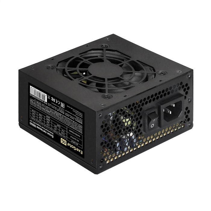 Exegate EX292239RUS Блок питания 800W ExeGate M800 (SFX,  APFC, КПД 87% (80 PLUS Silver), 8cm fan, 24pin, (4+4)pin, 2xPCI-E, 3xSATA, 2xIDE, black)