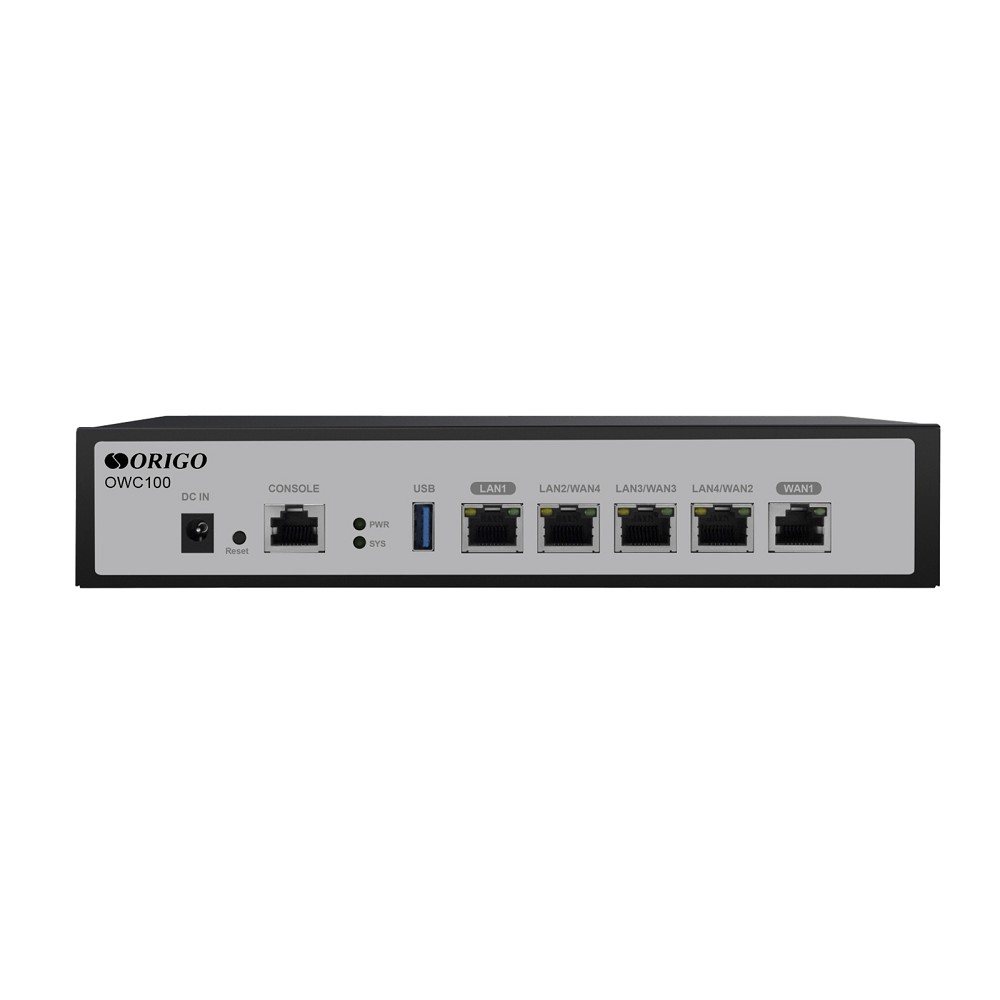 ORIGO OWC100/A1A Контроллер точек доступа Wi-Fi, до 128 ТД, 1x1000Base-T WAN, 1x1000Base-T LAN, 3x1000Base-T LAN/WAN, USB 3.0, RJ45 Console