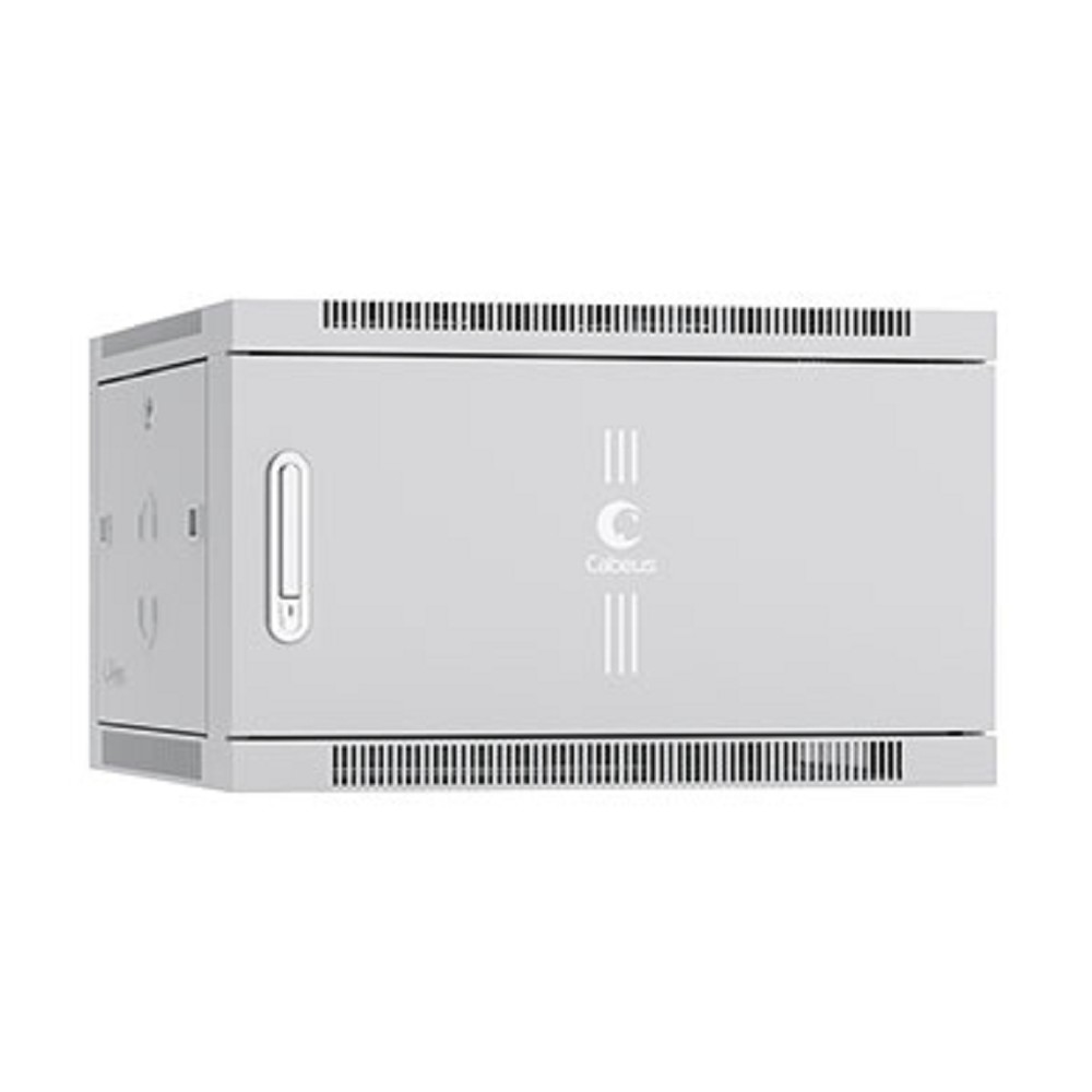 Cabeus SH-05F-6U60/60m Шкаф телекоммуникационный настенный 19" 6U 600x600x368mm (ШхГхВ) дверь металл, цвет серый (RAL 7035)