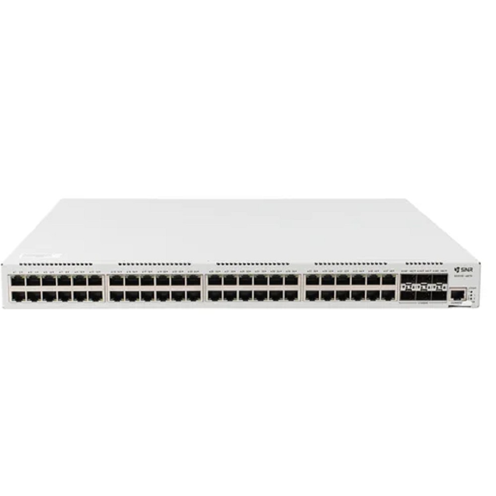 SNR SNR-S5311G-48TX-2AC-R Ethernet коммутатор, 48 портов 10/100/1000Base-T, 6 портов 1/10GBase-X SFP+, L2+,  2 Hot Swap БП в комплекте 220V AC (Российское ПО (ЕРРП))