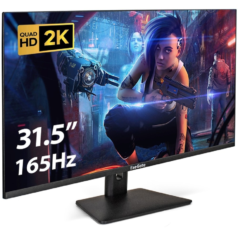 LCD ExeGate 31.5" EG3207A Combat {IPS 2560x1440 165Hz 1ms 300cd 1000:1 178/178 2xHDMI DisplayPort USB} [EX297299RUS]