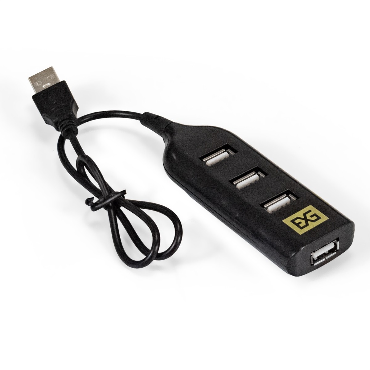 Exegate EX293976RUS USB-Хаб (концентратор) ExeGate DUB-42 (кабель-адаптер USB2.0 --> 4xUSB2.0, Plug&amp;Play, черный)