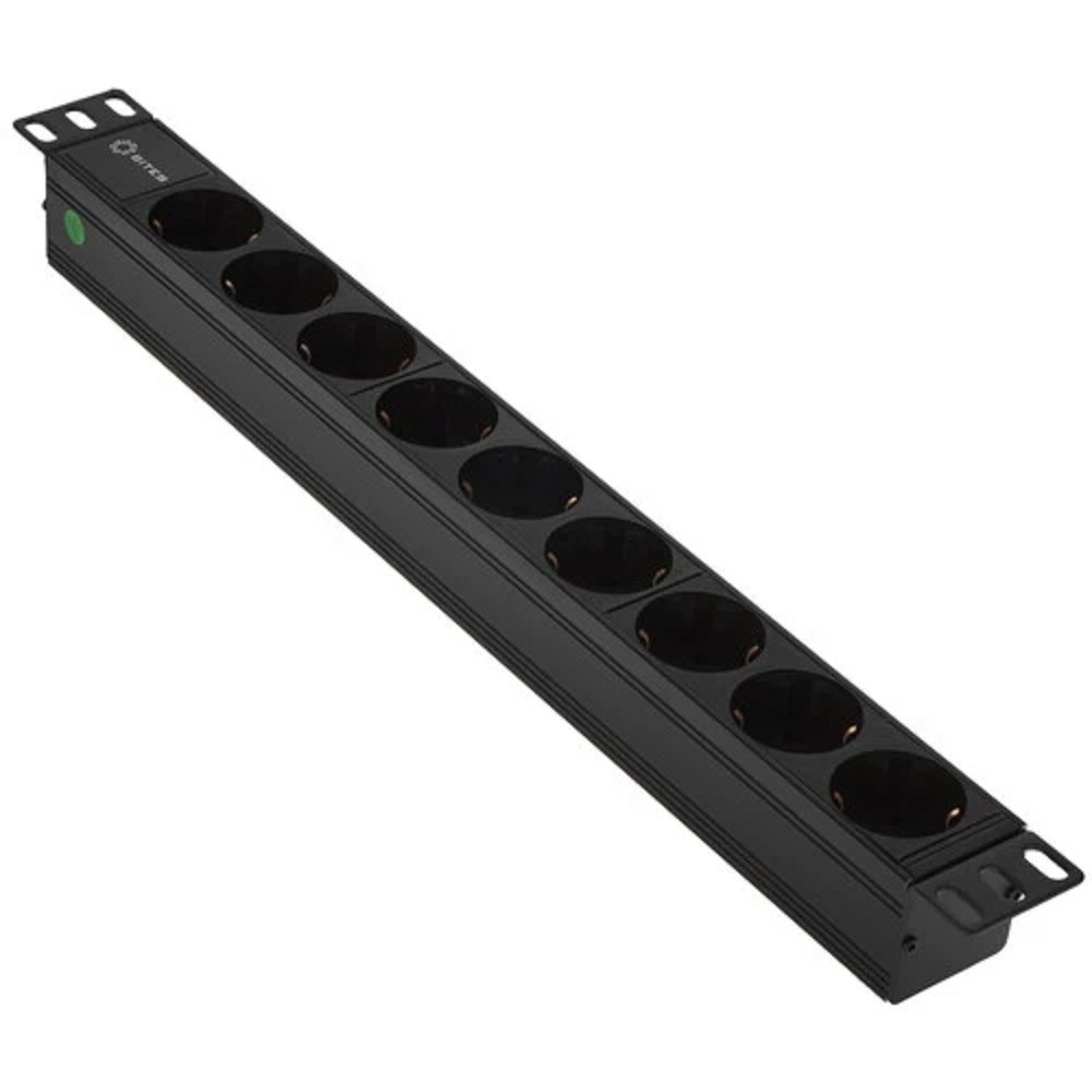 5bites PDU919A-04 Блок розеток  9S / AL / 1U / 19" / 2M*3G*1.5MM2 / VDE