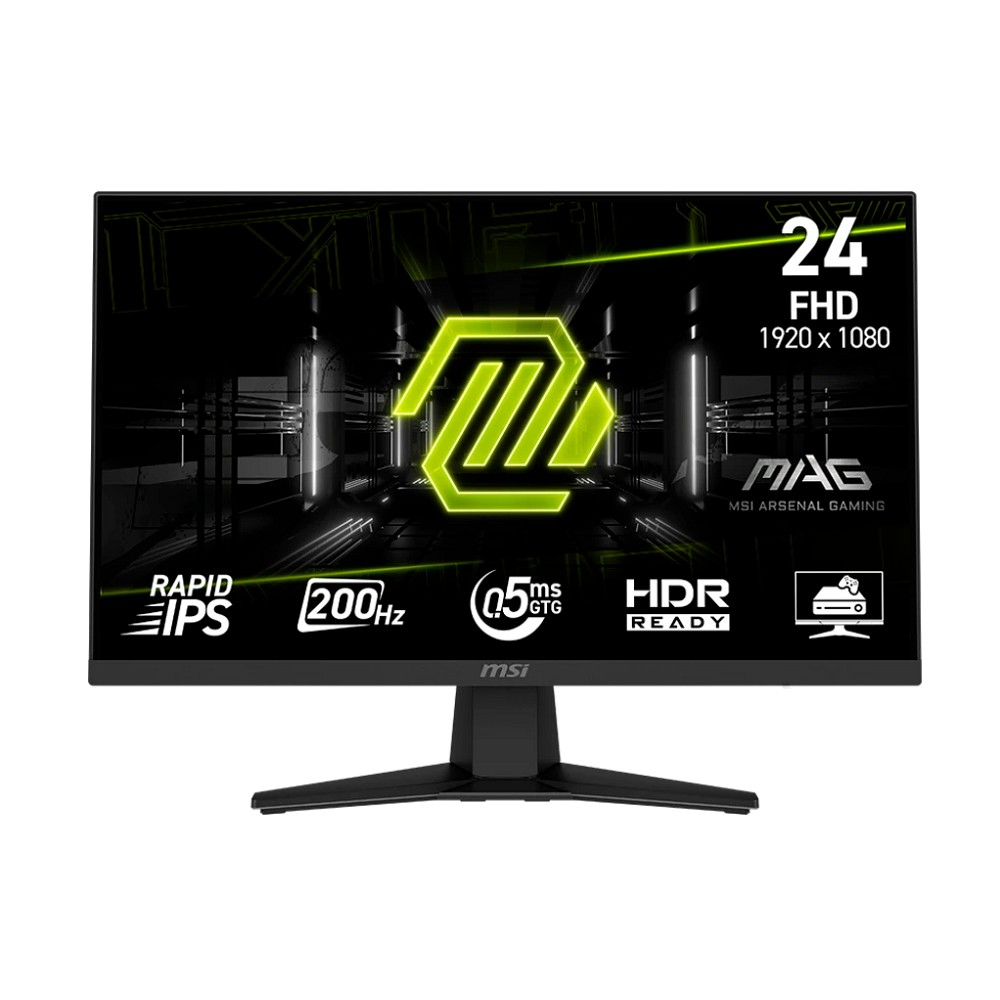 Повреждение упаковки MSI MAG 23.8" 244F {IPS 1920x1080 200Hz 0.5ms 1000:1 300cd 178/178 HDMI2.0 DisplayPort1.2 Tilt VESA Black}
