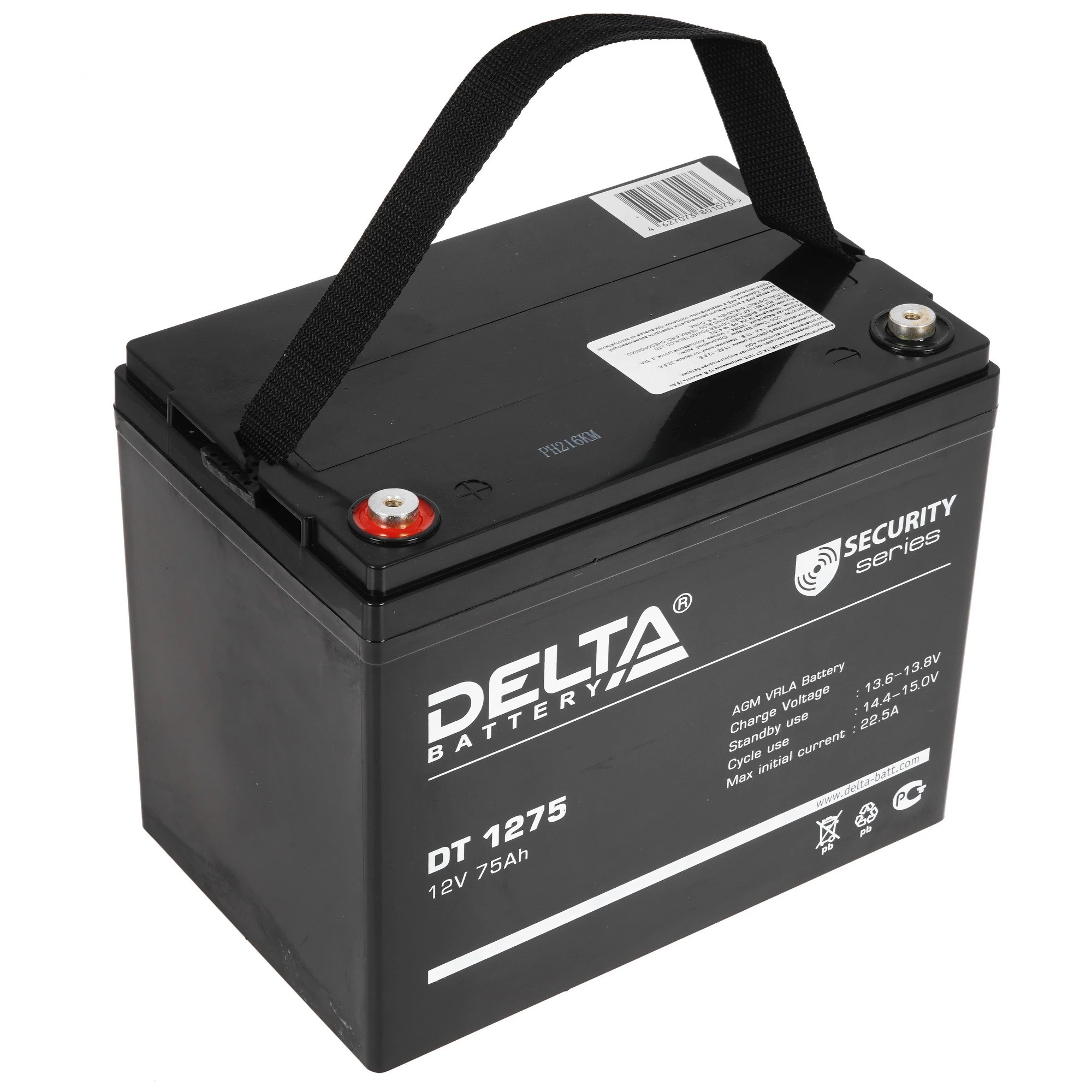 Delta DT 1275 (75 А\ч, 12В) свинцово- кислотный аккумулятор  