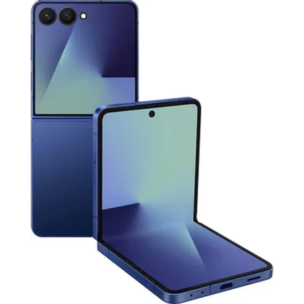 Смартфон Samsung SM-F766B Galaxy Z Flip7 512Gb 12Gb синий раскладной 3G 4G 1Sim 6.9" 1080x2520 Android 16 50Mpix 802.11 a/b/g/n/ac/ax/be NFC GPS GSM900/1800 GSM1900 Protect