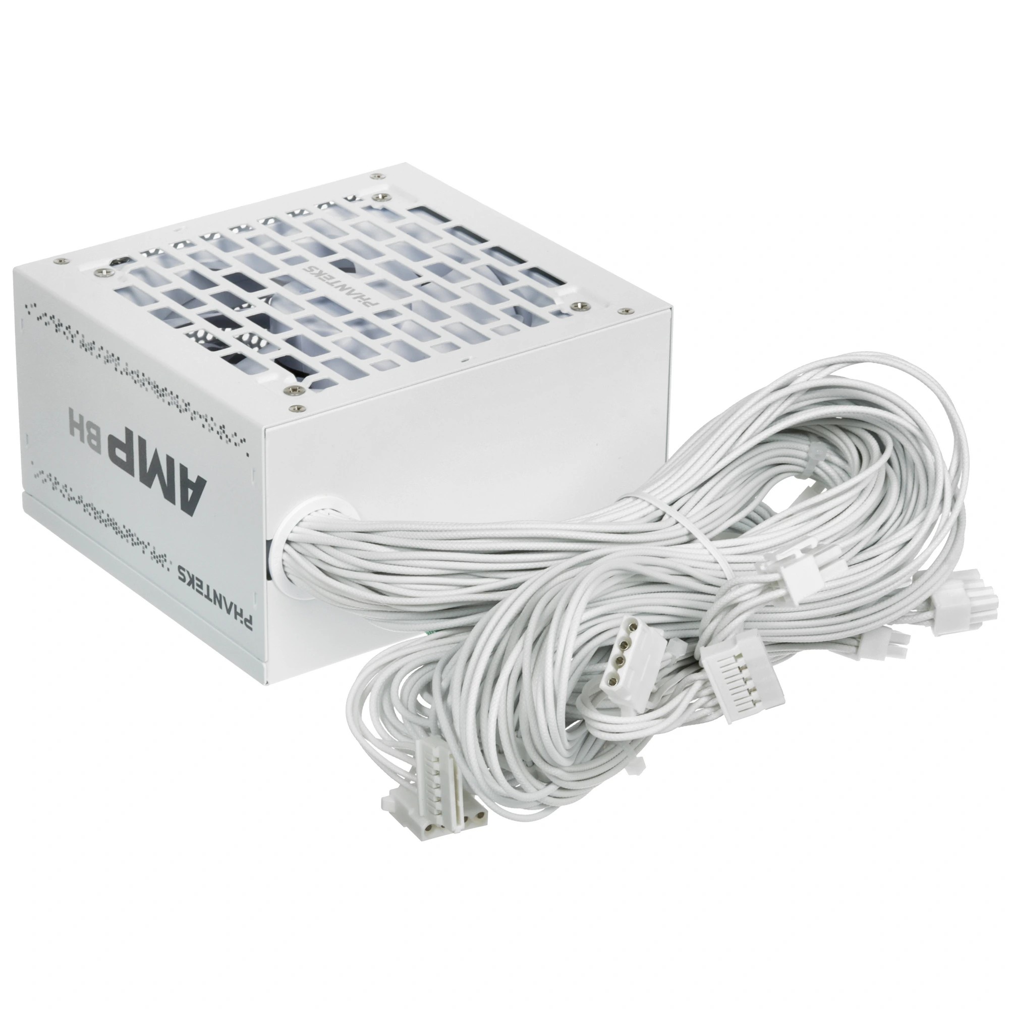 PHANTEKS Блок питания AMP BH 750W (80 Plus Bronze, ATX 3.1, PCIe 5.1, DC-DC, APFC, 120mm Fan, Japanese main capacitors, White) / PH-P750BM_WT01