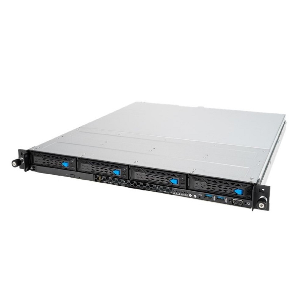 Asus 90SF01Y1-M000E0 RS300-E11-RS4 ; 1U, 1 x Socket LGA 1200; 4 x 3.5"/2.5" HS HDD Bays, up to (2*SATA/SAS/NVMe + 2*SATA/SAS); 4 x DDR4 ECC and non-ECC UDIMM; 3 slots: 1 x PCI-E x 16 + 1 x PCI-E 