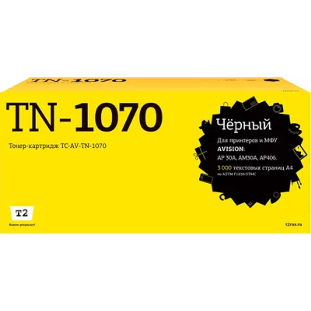 Повреждение упаковки TC-AV-TN-1070 Картридж T2 для Avision AP30A/AM30A/AP406 (3000стр.) с чипом