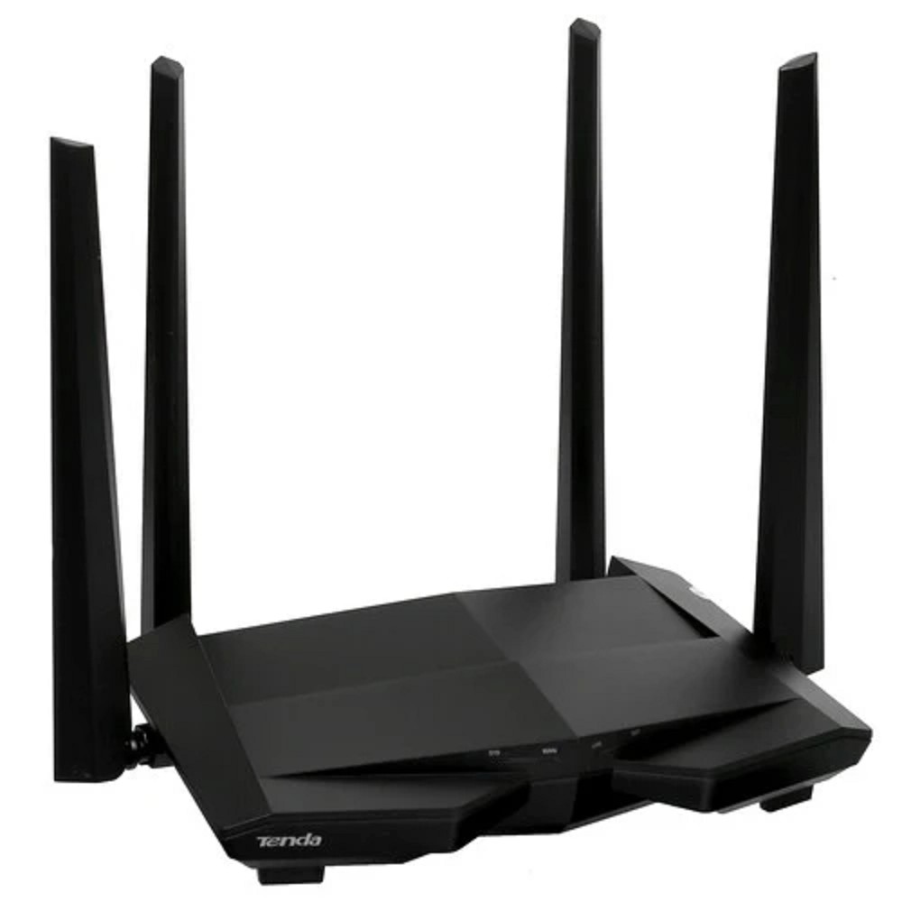 Повреждение упаковки TENDA AC10 Wi-Fi маршрутизатор  двухдиапазонный стандарта AC1200 , 4 внешние антенны 6dBi, 1-port 10/100/1000Mbps WAN, 3-ports 10/100/1000Mbps LAN