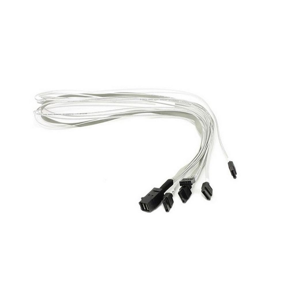 Кабель ACD-SFF8643-SATASB-10M, INT SFF8643-to-4*SATA+SB ( HDmSAS -to- 4*SATA+SideBand internal cable) 100cm (аналог LSI00411, 2279800-R) (6705050-100) 
