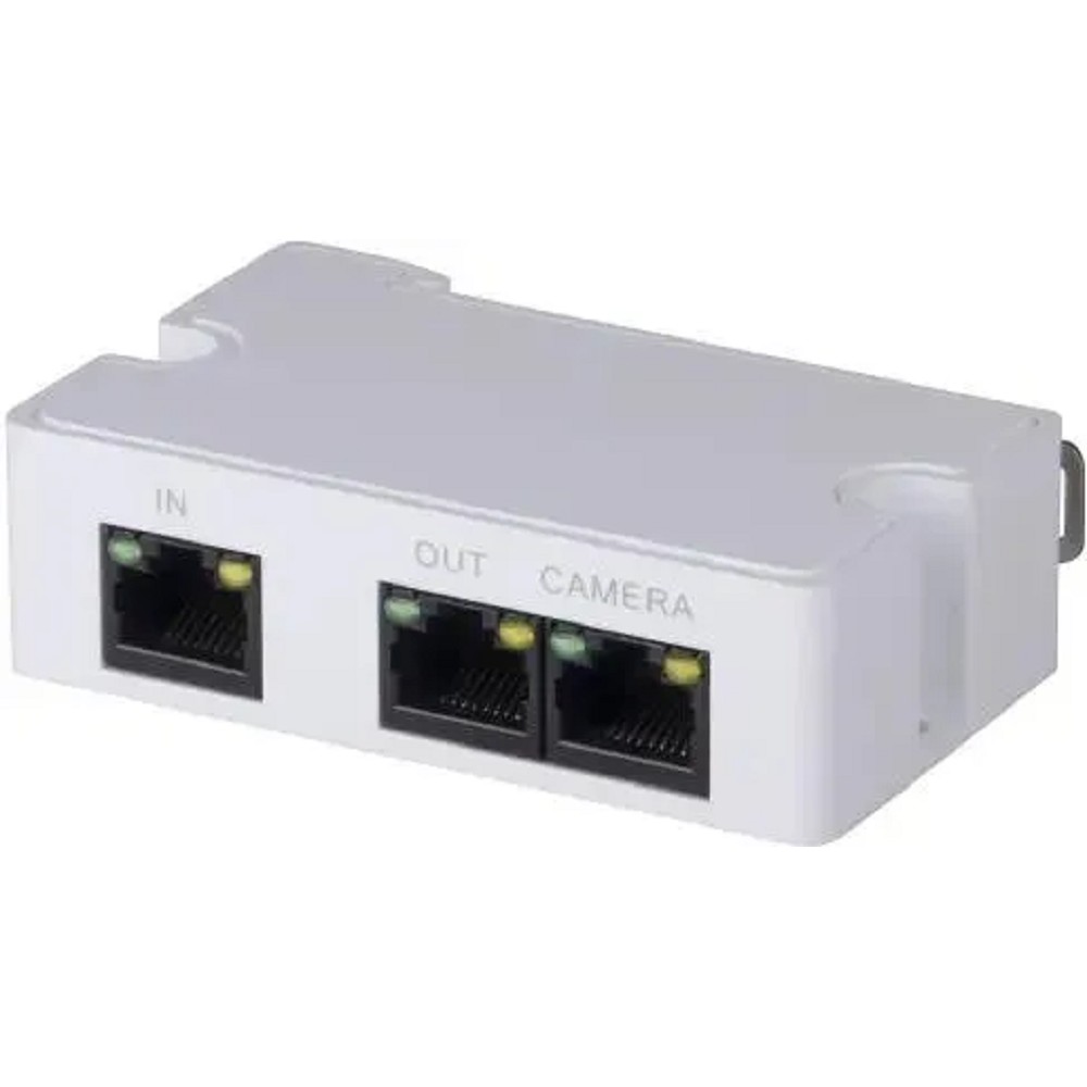 DAHUA PFT1300 Удлинитель PoE, 1 RJ45 (вход), 1 RJ45 (выход на удлинитель), 1 RJ45 (выход на IP-видеокамеру)