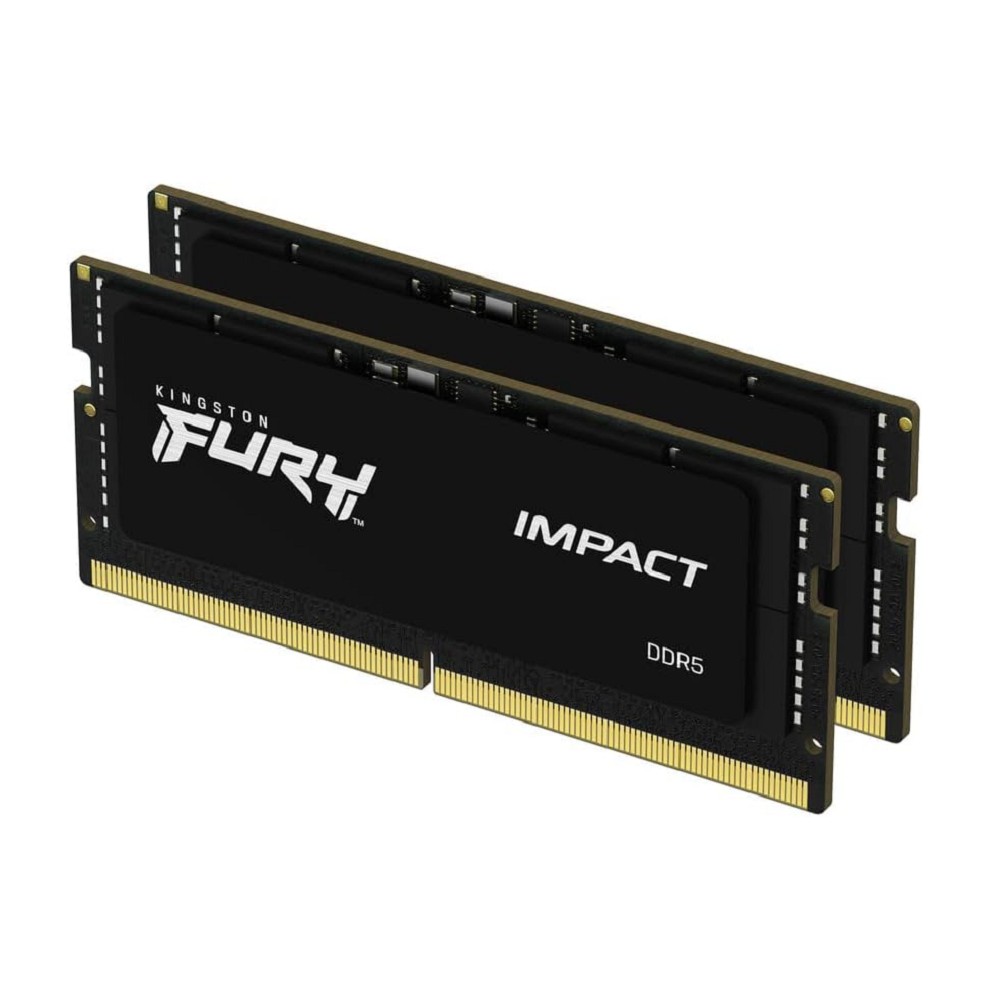 Kingston DDR5 SODIMM 32GB 6400MT/s  CL38  (Kit of 2) FURY Impact XMP KF564S38IBK2-32